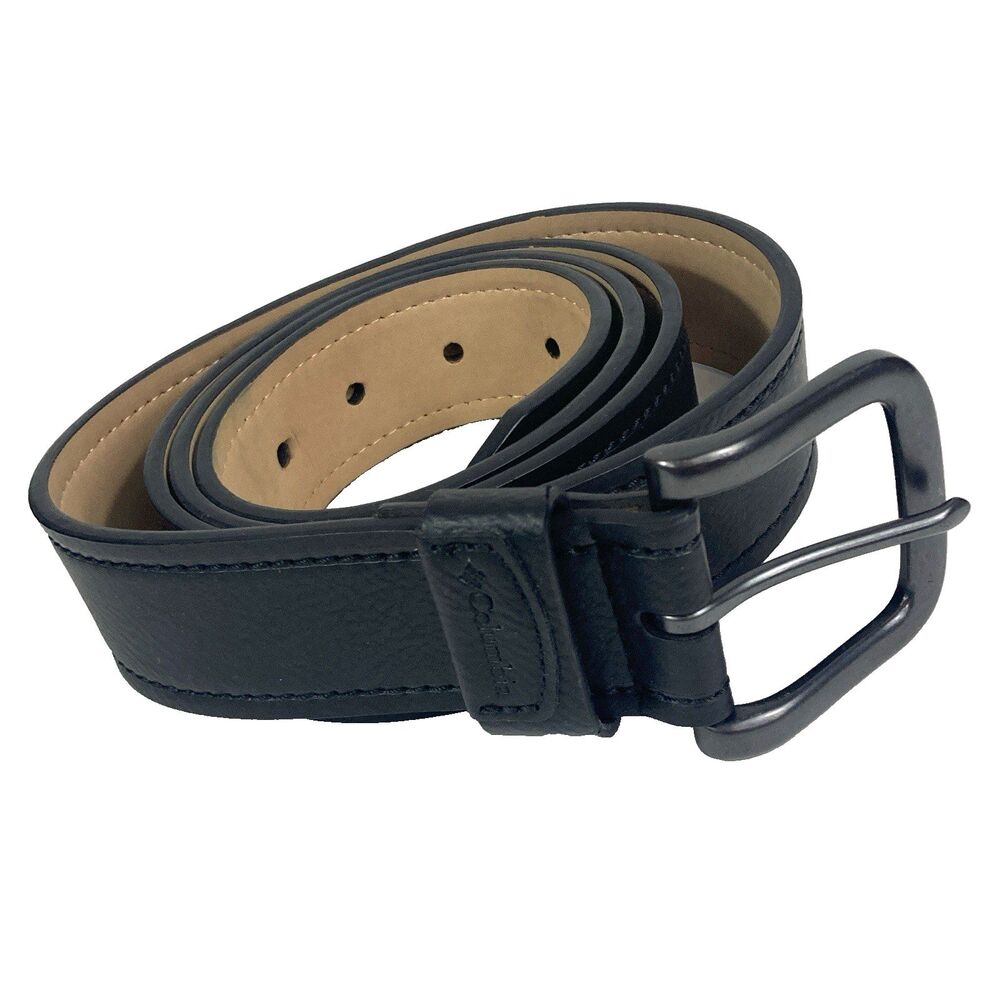 Columbia Faux Leather Belt - Men's Sz XL - 42-44 - Black - 7-Hole - 11CP120Z02